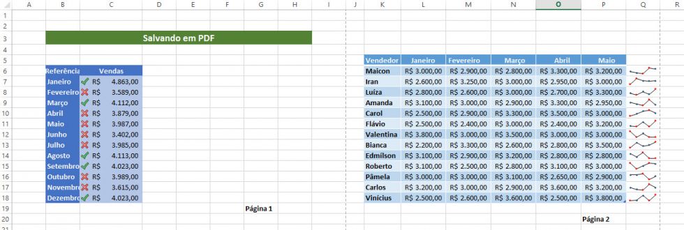 Como Salvar Uma Planilha Em PDF No Excel