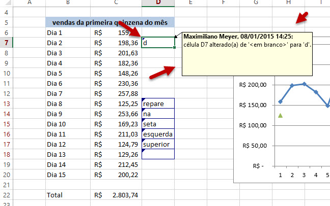 Utilizando O Controle De Altera Es No Excel