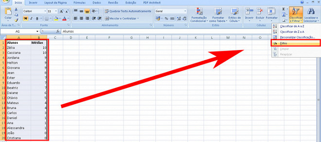 Como Ordenar As Linhas Do Excel