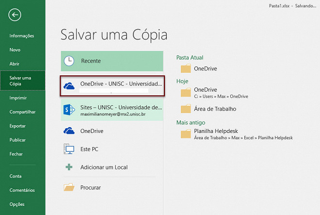 Como ativar o salvamento automático na nuvem no Excel