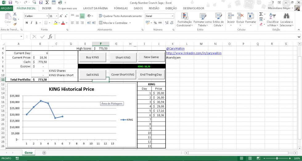 Jogos incríveis para seu Excel