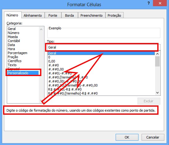 Como Formatarpersonalizar Células E Números No Excel 1606