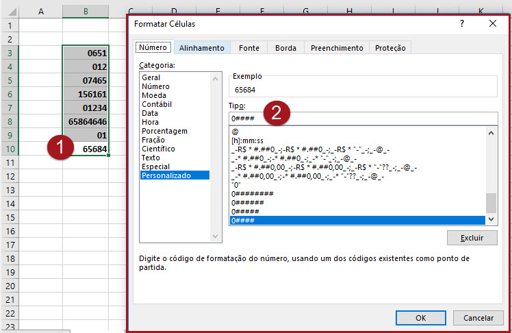 Como Inserir Zero à Esquerda No Excel 5655