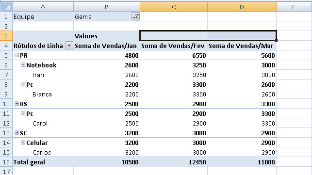 Como Criar Uma Tabela Dinâmica No Excel 3551