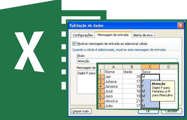 como fazer validação de dados no excel