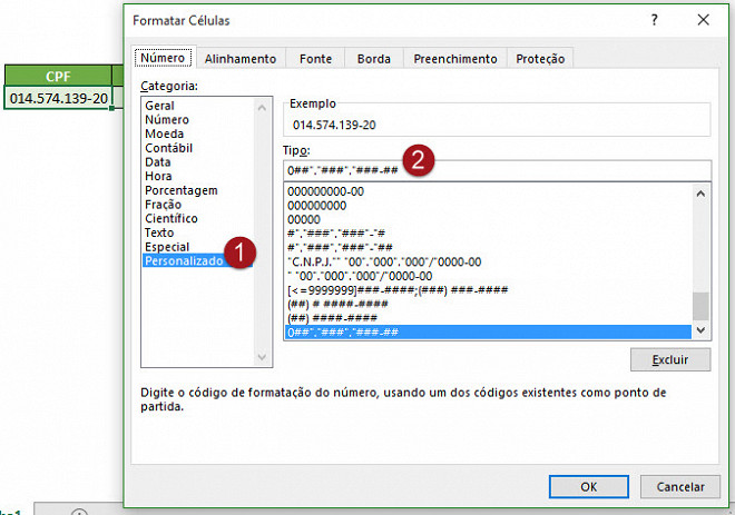 Formatando Dados Como Cpf Rg Cnpj Telefone Cep E Cartão De Crédito No Excel 8348