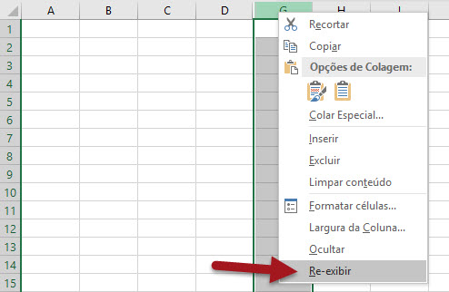 Como Reexibir Linhas Ou Colunas Ocultas No Excel